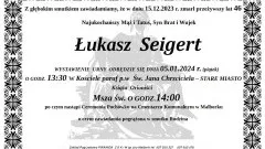 Zmarł Łukasz Seigert. Miał 46 lat.