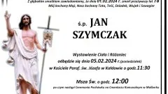 Zmarł Jan Szymczak. Miał 78 lat.