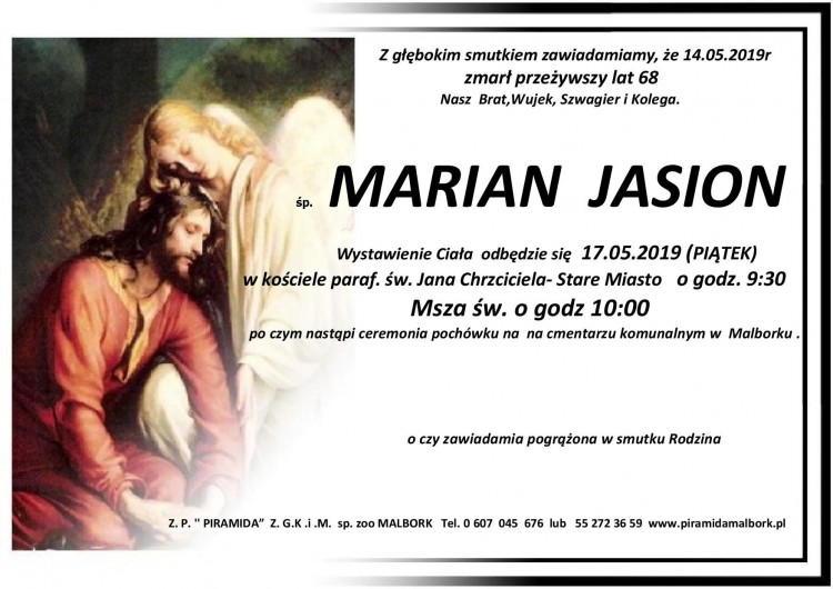 Zmarł Marian Jasion. Żył 68 lat