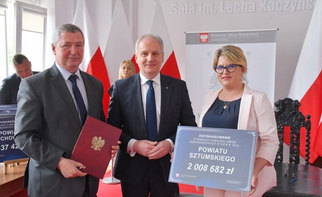 Powiat sztumski: Dofinansowanie na modernizację dróg w ramach Funduszu&#8230;