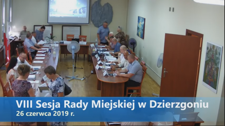 VIII sesja Rady Miejskiej w Dzierzgoniu na żywo