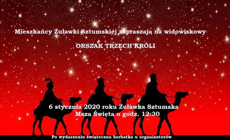 Widowiskowy Orszak Trzech Króli w tym roku odbędzie się w Żuławce&#8230;