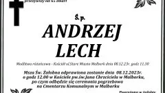 Odszedł Andrzej Lech. Miał 65 lat.