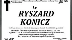 Zmarł Ryszard Konicz. Miał 73 lata.